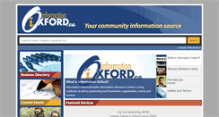 Desktop Screenshot of informationoxford.ca