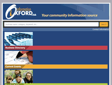 Tablet Screenshot of informationoxford.ca